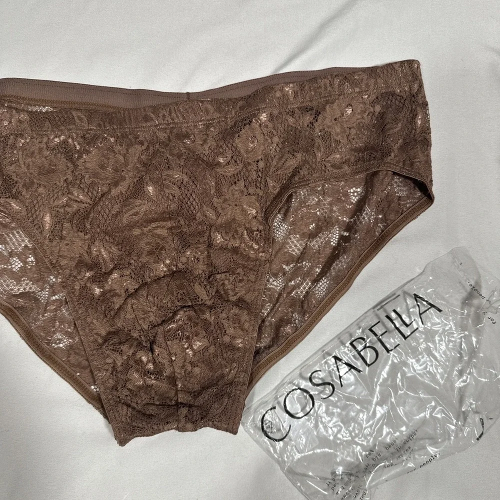 NWT Cosabella [ Mens Large ] Never Say Never Comfort Micro Brief in Brown T2243